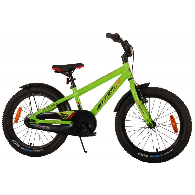 Børnecykel Grøn og Sort 18"