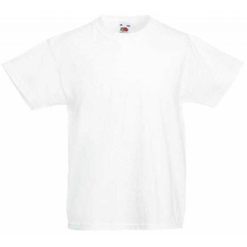 Billige Ensfarvet T-Shirts Til Børn : Farve - Hvid, Børnetøj - Str. 92