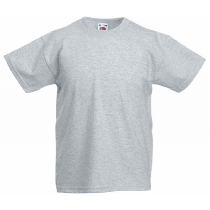Billige Ensfarvet T-Shirts Til Børn : Farve - Grå, Børnetøj - Str. 104