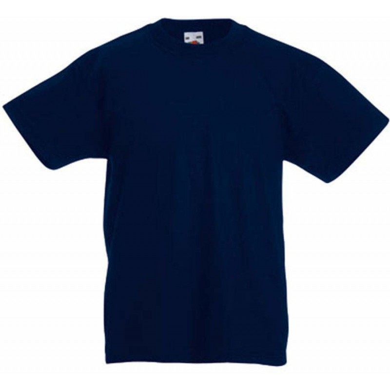 Billige Ensfarvet T-Shirts Til Børn : Farve - Navy, Børnetøj - Str. 104