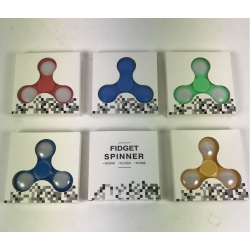 Fidget Spinner Anti Stress Flere Farver : Farve - Blå/Hvid