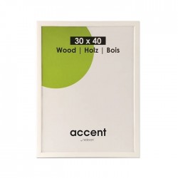 60x80 cm Nielsen Fotoramme Accent i Træ : Farve - Hvid