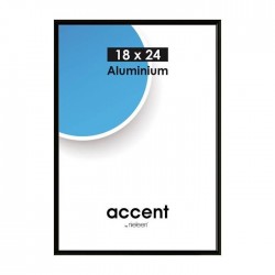 21 x 29,7 cm (A4) Nielsen Fotoramme Accent i Aluminium - Sort