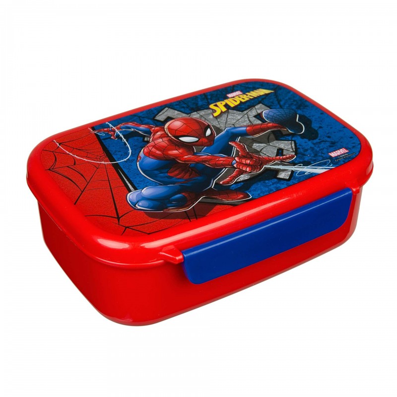 Spiderman Madkasse til børn rød