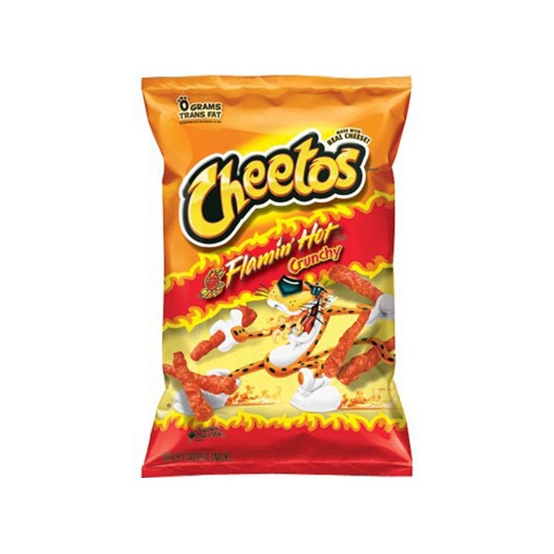 Cheetos Crunchy Flaming Hot 226 gram. Kendt fra TikTok, Køb engros B2B, dansk forhandler