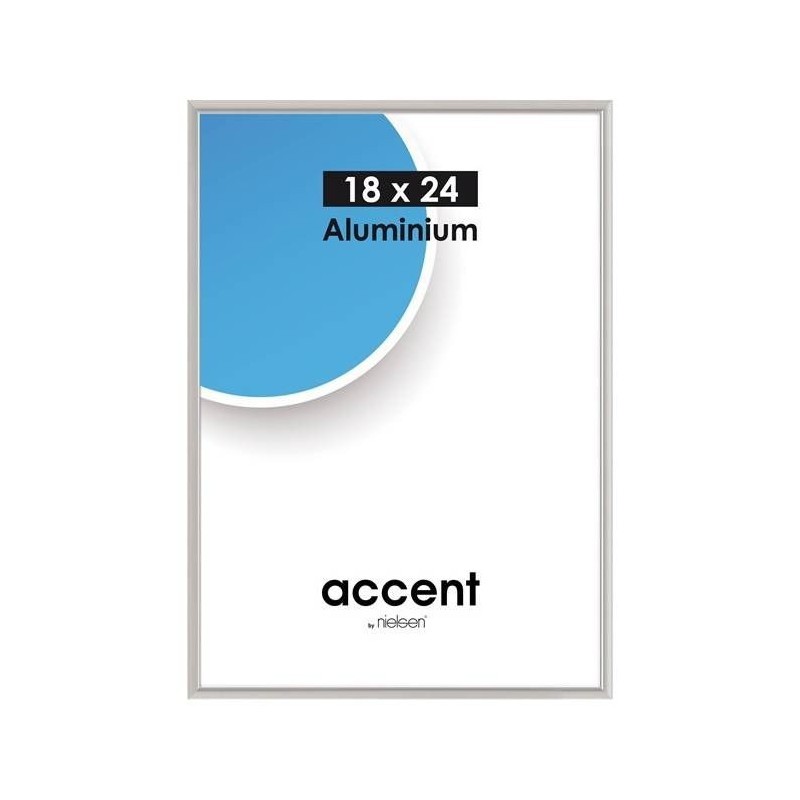 70x100 cm (B1) Nielsen Fotoramme Accent i Aluminium - Mat Sølv