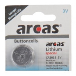 1 stk. Arcas Lithium Batteri CR2032, 3V