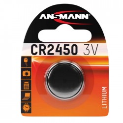 1 stk. Ansmann Lithium Batteri CR2450, 3V
