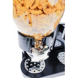 Cornflakes Dispenser Dobbelt 34,5 x 19,5 x 35 cm Sort