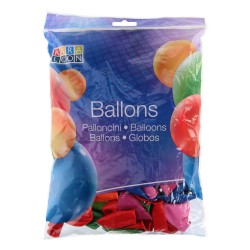100 Stk. Balloner i Assorteret Farver Ø 26 cm