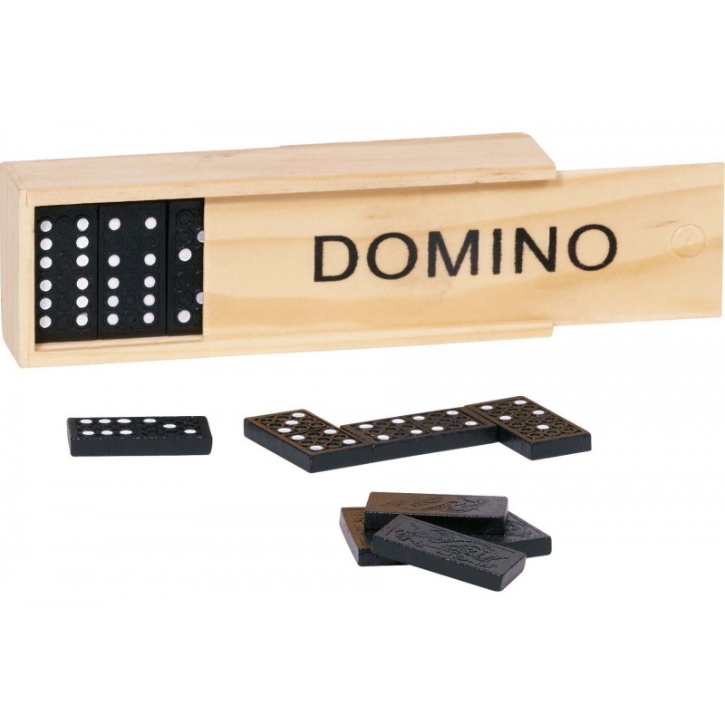 GOKI Domino Spil i Træ Boks Med 28 Brikker