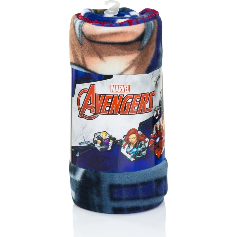 Marvel Avengers Fleece Tæppe 100 x 150 cm : Farve - Blå