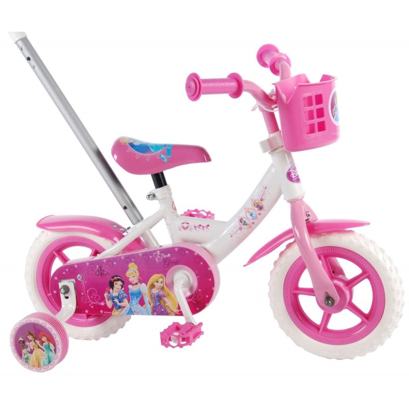 Disney Prinsesser Cykel 10" Med Støttehjul 2-4 År. : Cyklen samlet - Nej Tak - Jeg samler selv og klargøre cyklen 0 DKK