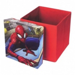 Spiderman Opbevaringsboks og Puff 31x31x33 cm